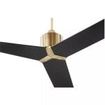Strato 60" Aged Brass 3-Blade Ceiling Fan - Image 2