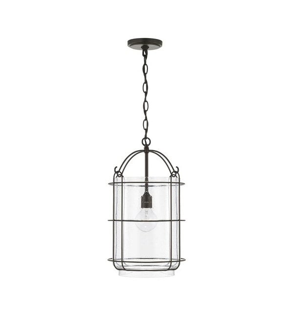 Harmon 12" Matte Black Pendant Light