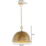 Artisan 14.5" Brass Pendant Ceiling Light - Image 5