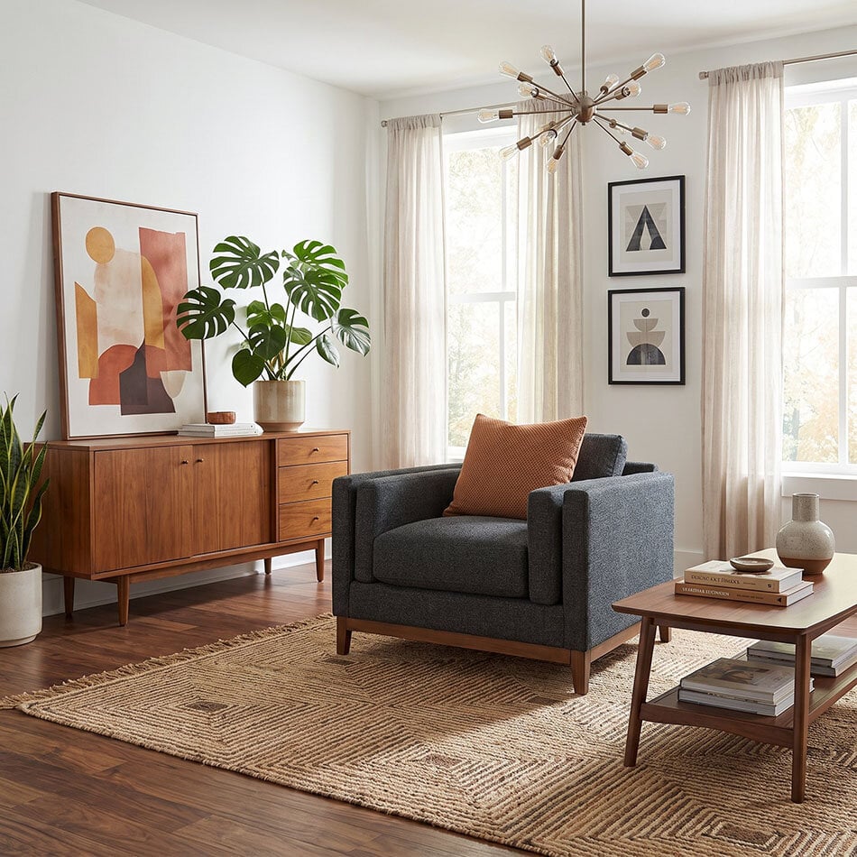 Kelsey Mid-Century Armchair - Image 7