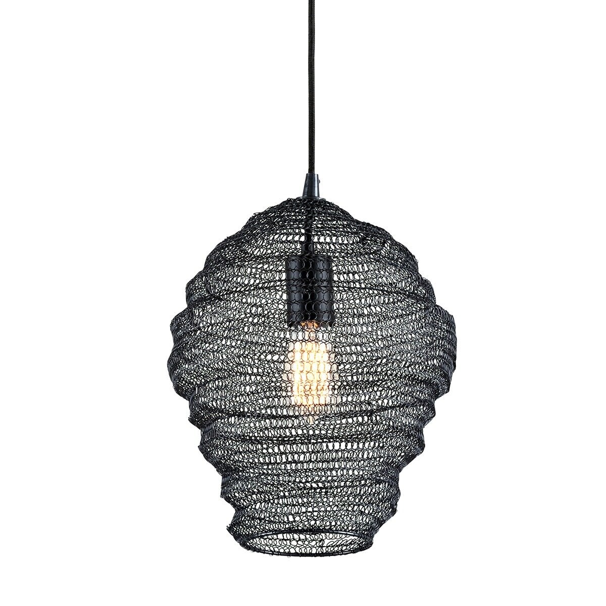F6773 Wabi Sabi 14" Hive Pendant Light - Image 1