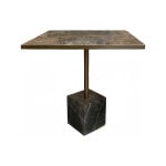 Kase 28" Square Stone Bistro Table