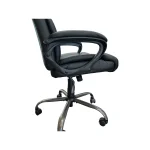 Mid-Back Black Office Chair - Image 5
