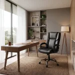 Mid-Back Black Office Chair - Image 6