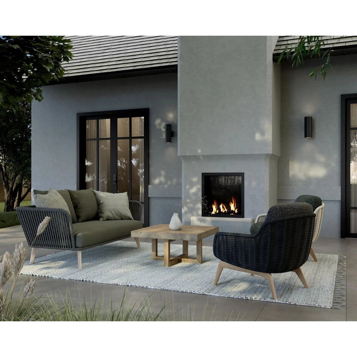Outdoor 5" 2-Light Wall Sconce - Image 2