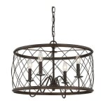 Dury Palladian Bronze 4-Light Pendant