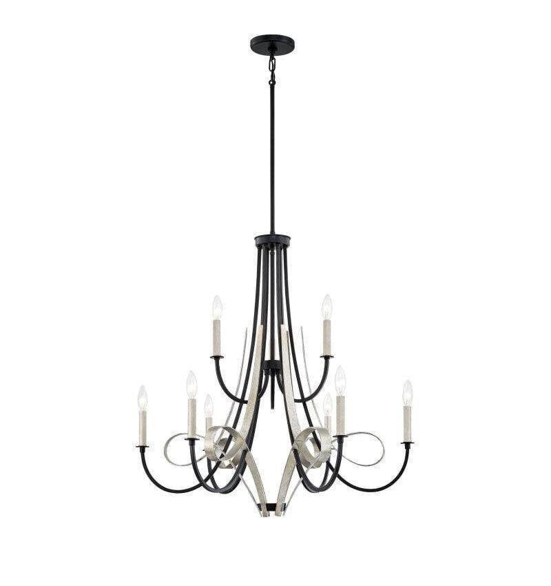 jda5032mbk_l Jada 32" Matte Black 9-Light Chandelier - Image 1