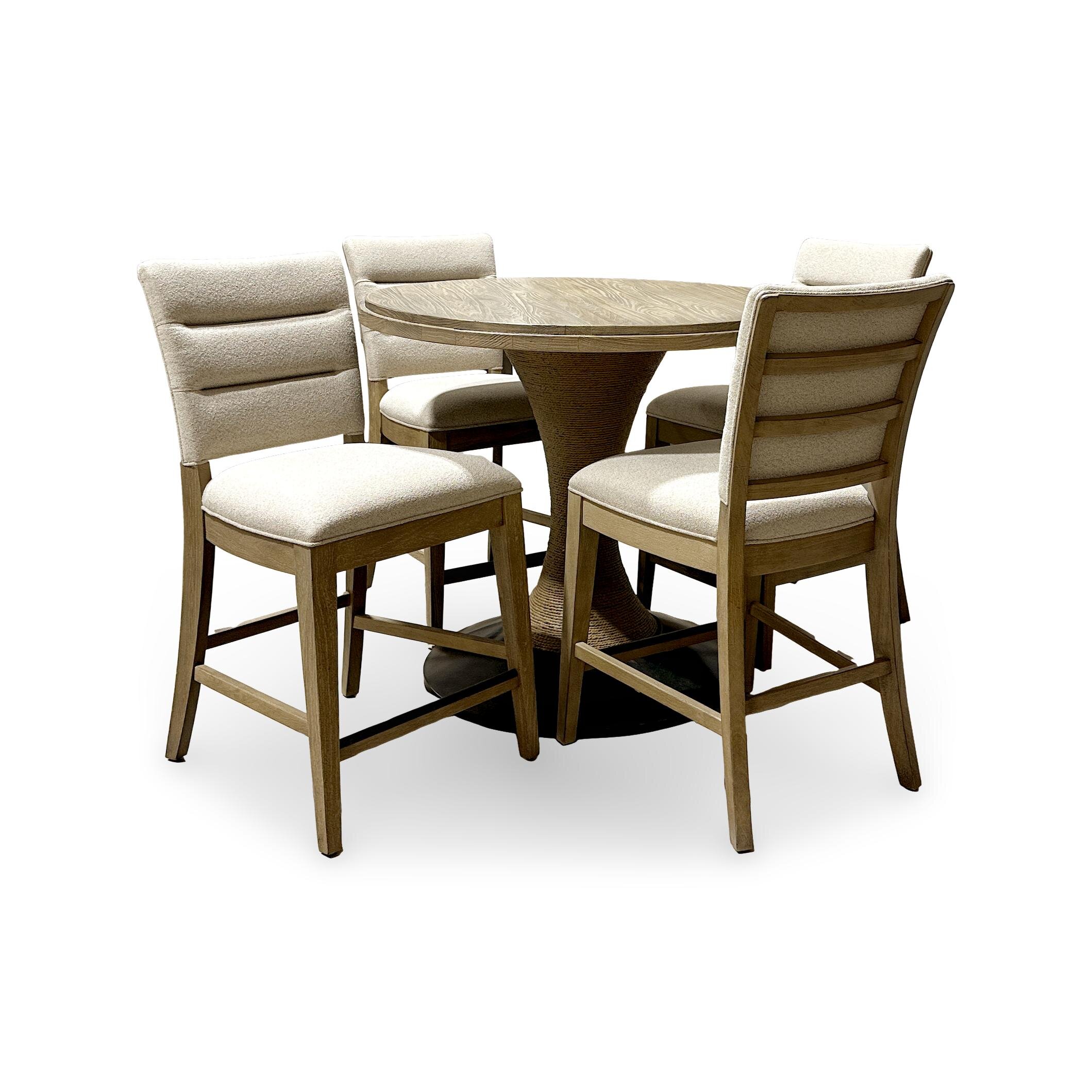 Counter Height Farmhouse 5-Piece Dining Set