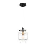 Naomi 11.75" Glass Pendant Light