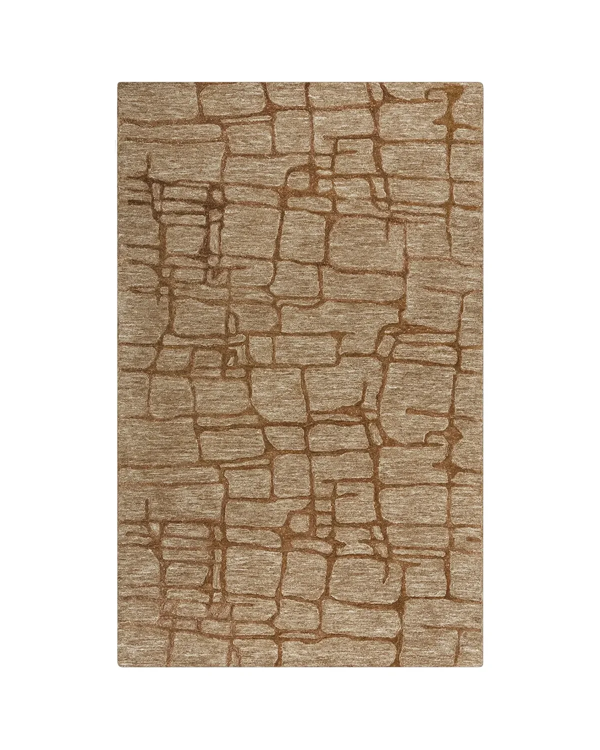 BKRBKR1050012 Becker Brown 7'9" x 9'9" Area Rug - Image 1