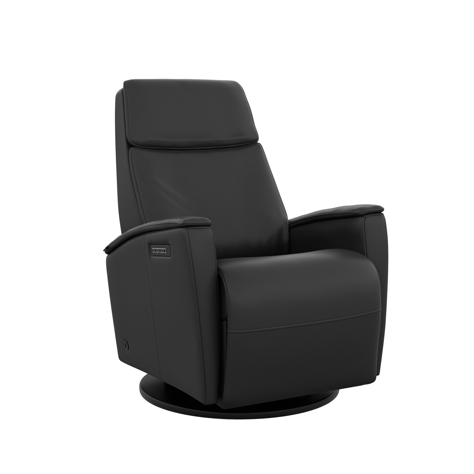 Contemporary Triple Powered Leather Recliner