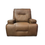 Triple Powered Wide Leather Recliner with Lumbar Support - Image 2