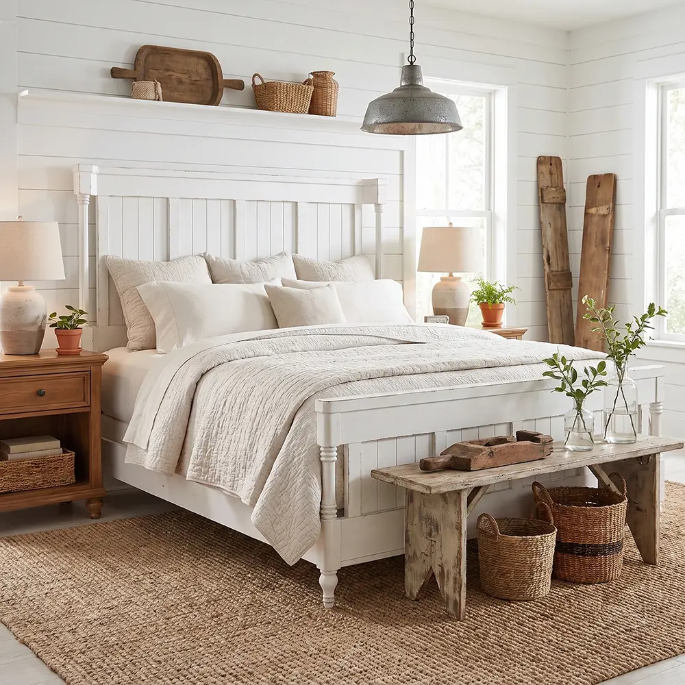 LaborDay Promo Bed LGC4012KGBED Inspire Bedroom Bed Indoor   Farmhouse 1