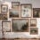 Rustic farmhouse gallery wall interior design example.