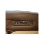 Triple Powered Wide Leather Recliner with Lumbar Support - Image 7