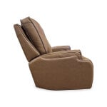 Triple Powered Wide Leather Recliner with Lumbar Support - Image 3