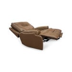 Triple Powered Wide Leather Recliner with Lumbar Support - Image 4