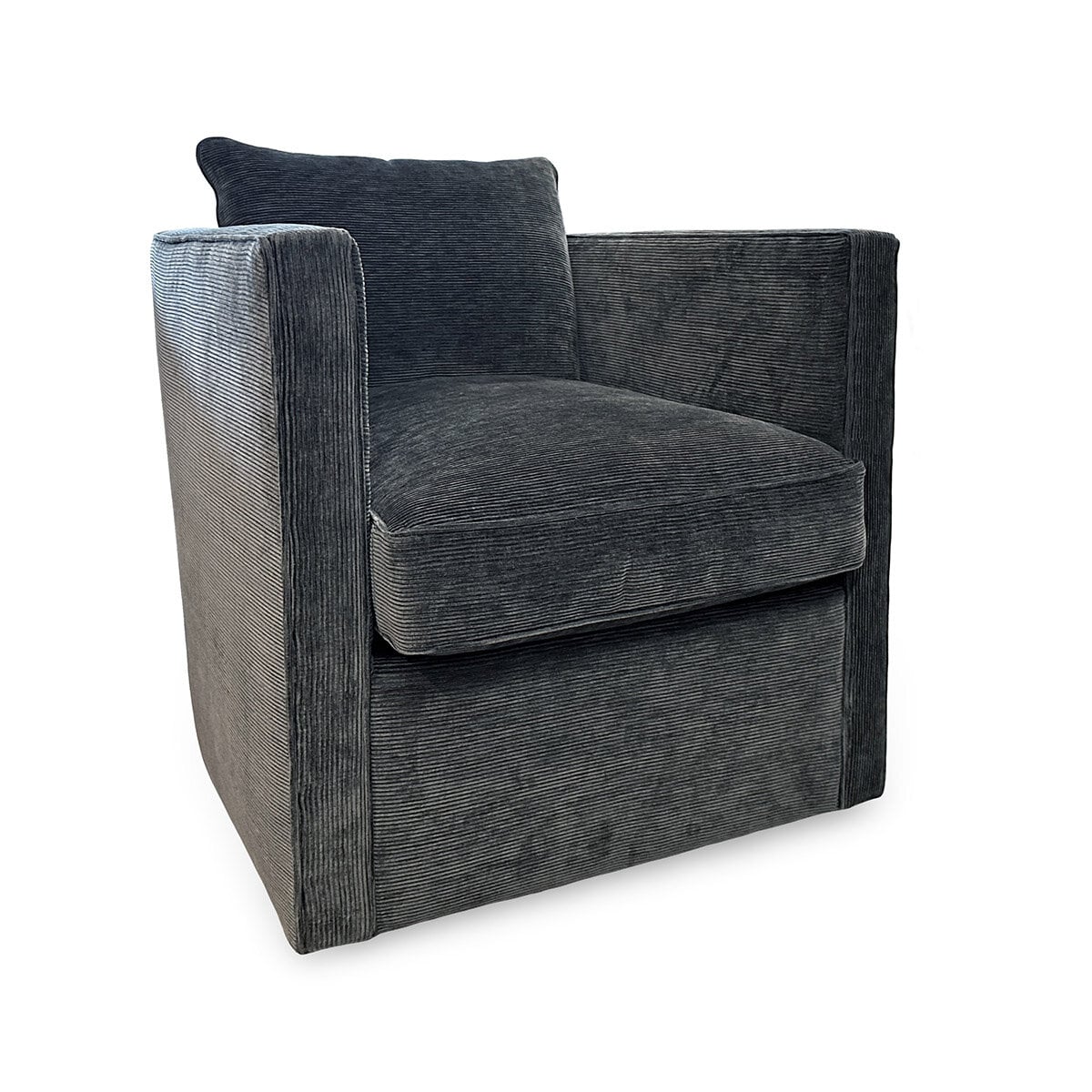 Mink Wale Swivel Chair