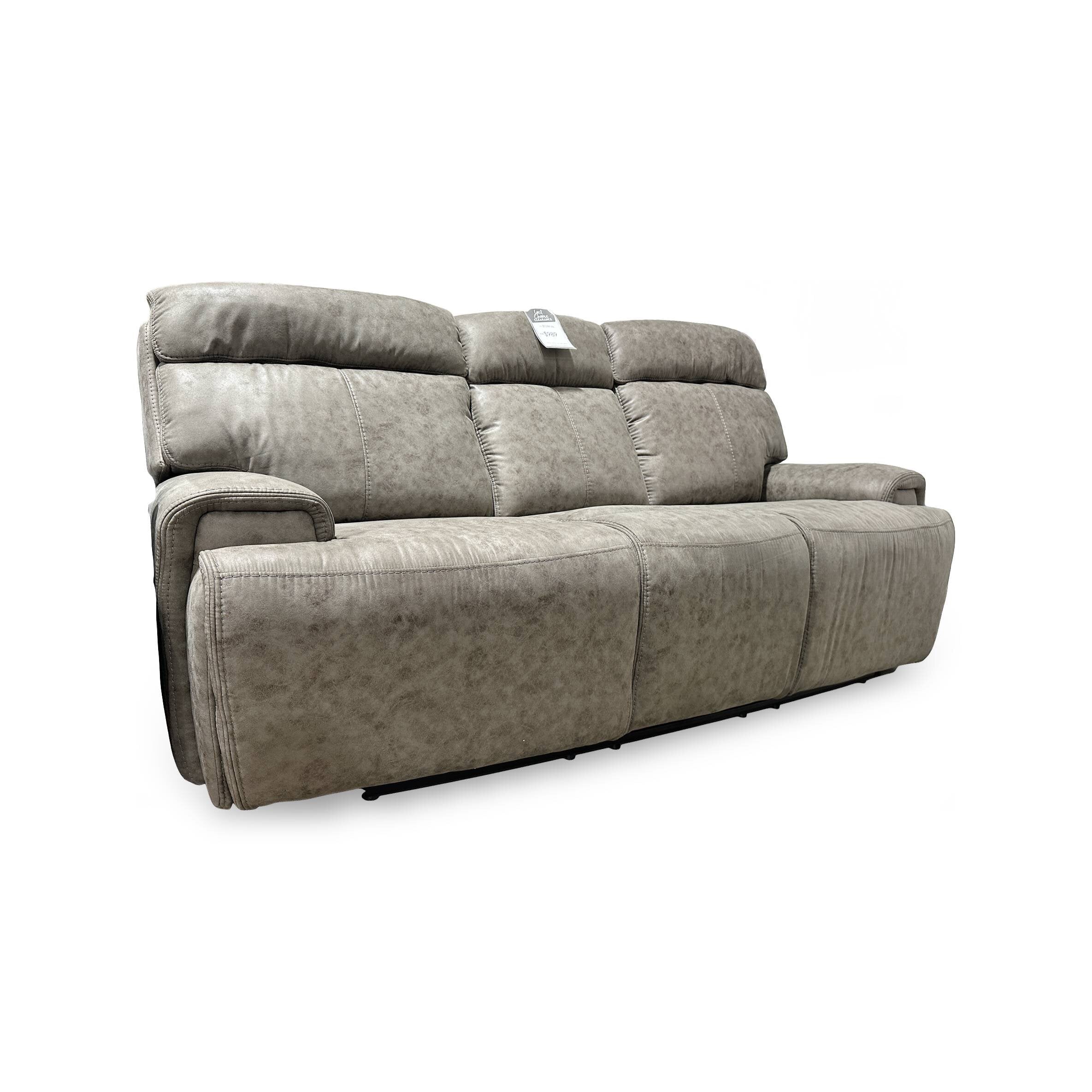 Modern Wall Hugger Duo-Powered Sofa