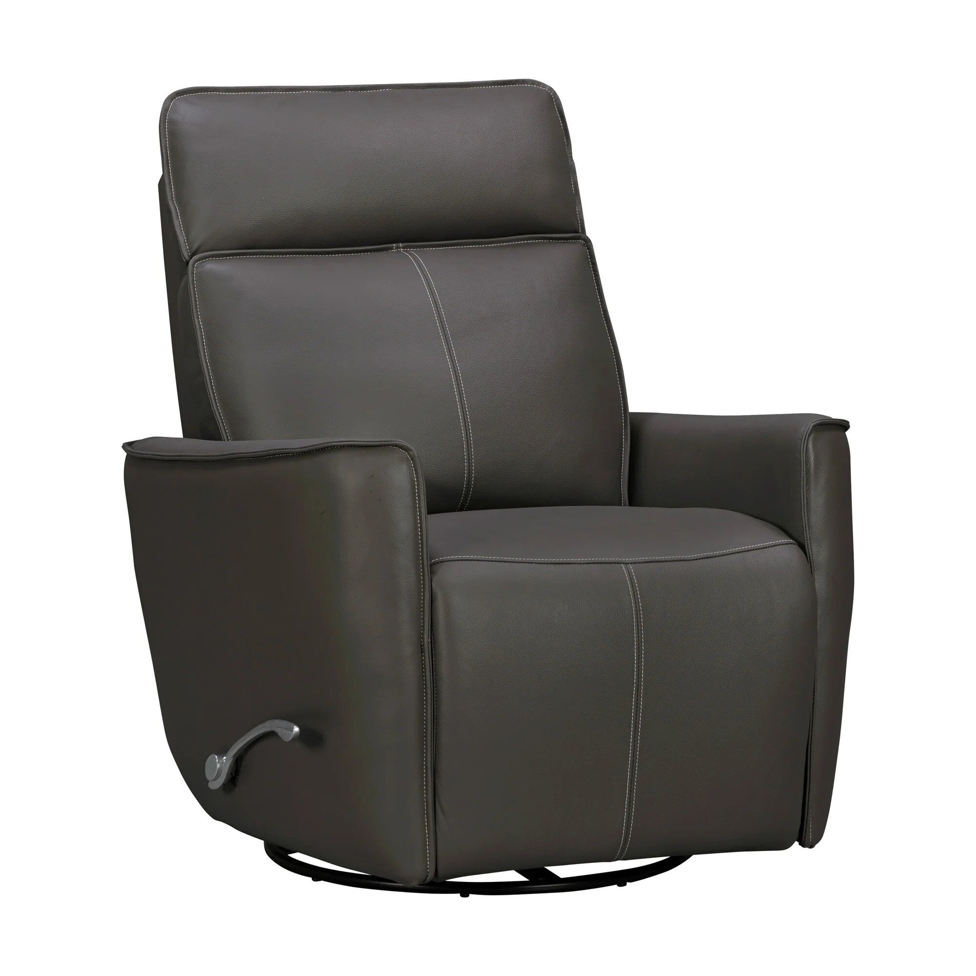 MROX_812GS-ABDG_angle_silo_2048x Slate Manual Leather Swivel Glider Recliner - Image 1