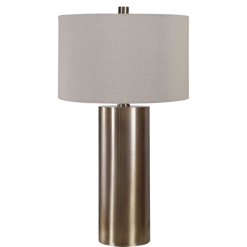 image_1790100326843 Brushed Antique Brass Table Lamp - Image 1
