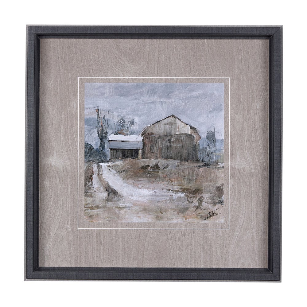 0063012_14243_A Late Autumn in Countryside II | Hand-Embellished Framed Art Print - Image 1