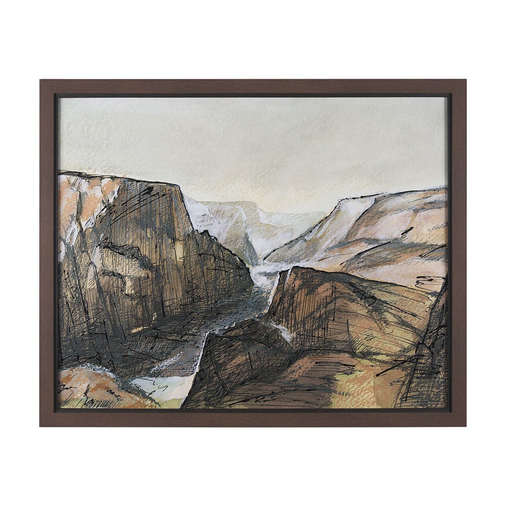 0080385_14958_A Canyon View | Hand-Embellished Textured Art Print - Image 1