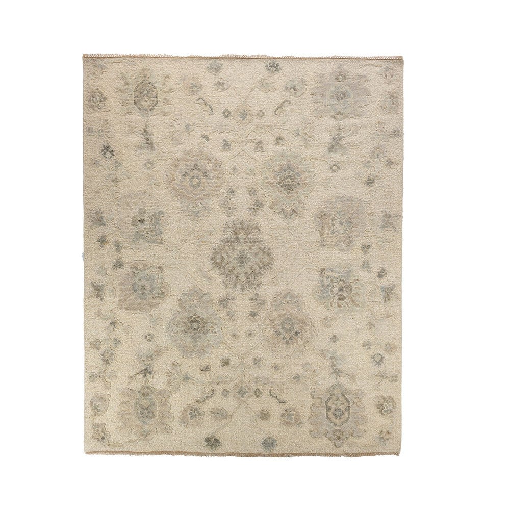 1812-600-R-S-1 Winthrope Hand-Knotted 7'9" x 9'6" Area Rug | Ivory - Image 1