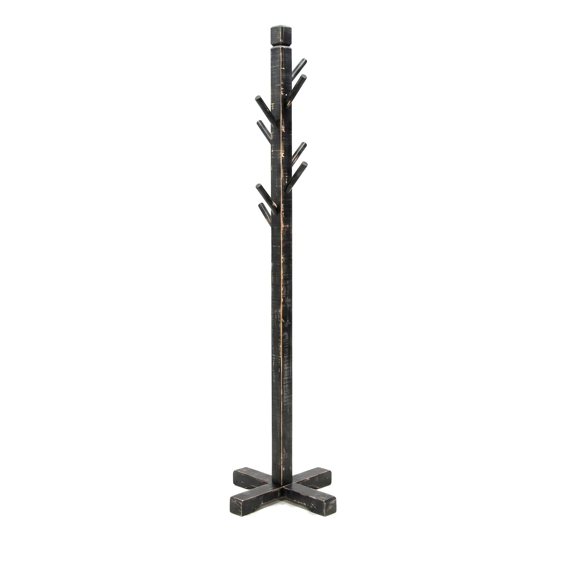 2113BS_Clipped1 Freestanding 8-Hook Hat Rack | Black Sand - Image 1