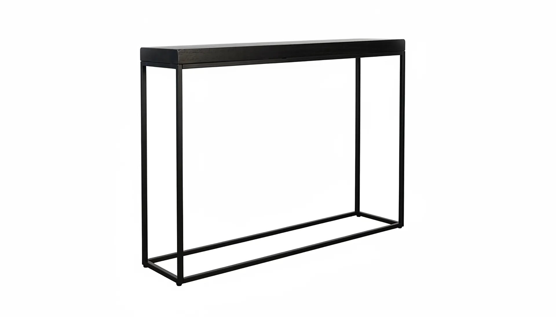 2205UM-M_Clipped Modern Casual 40" Console Table | Black - Image 1