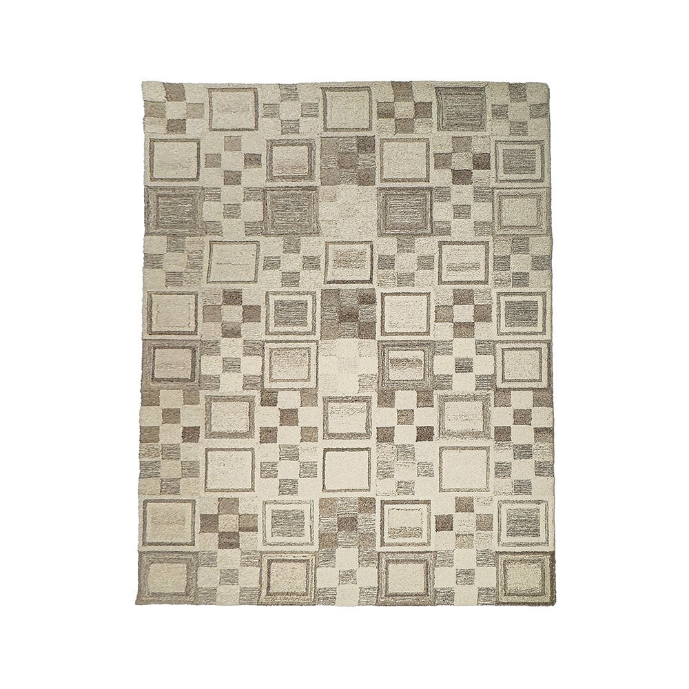 2905-650-R-S-1 Mesa Natural Wool 7'9" x 9'6" Area Rug | Sandstone - Image 1