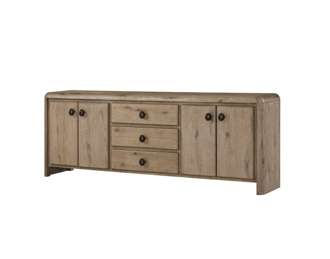 3500-06184inconsoleangle (1) Pagosa 84" 4-Door Console Cabinet - Image 1