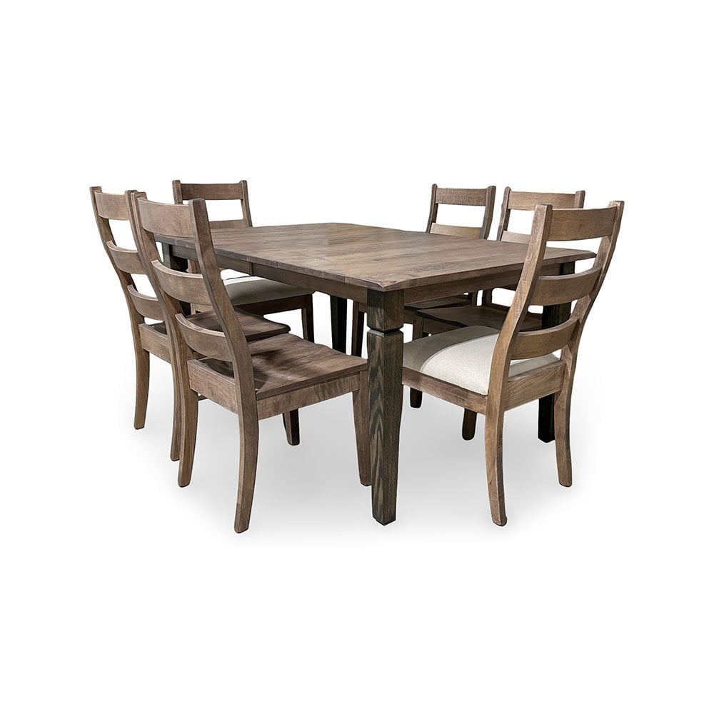 Distressed Maple 7-Piece Dining Set
