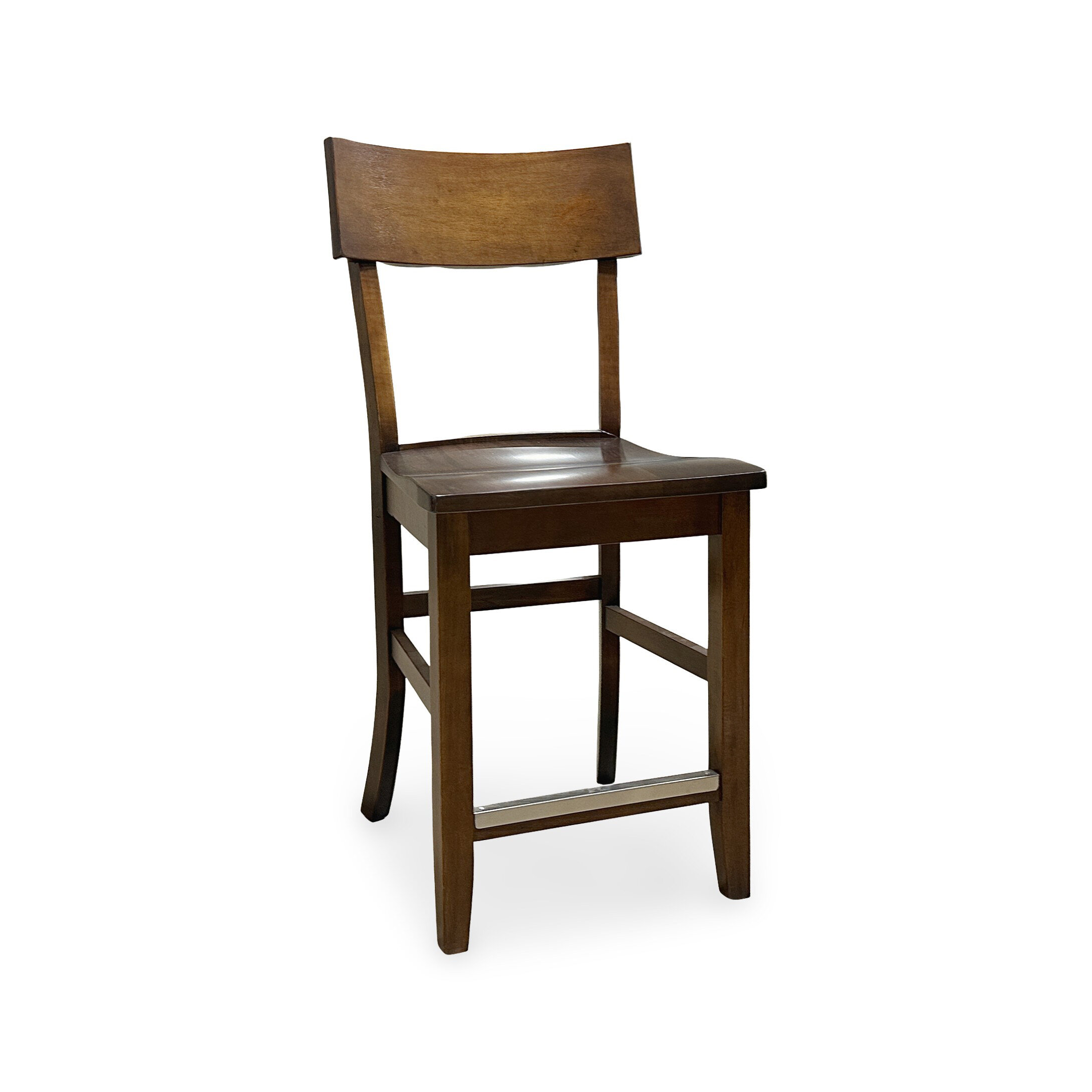 Maple Open Back Counter Stool