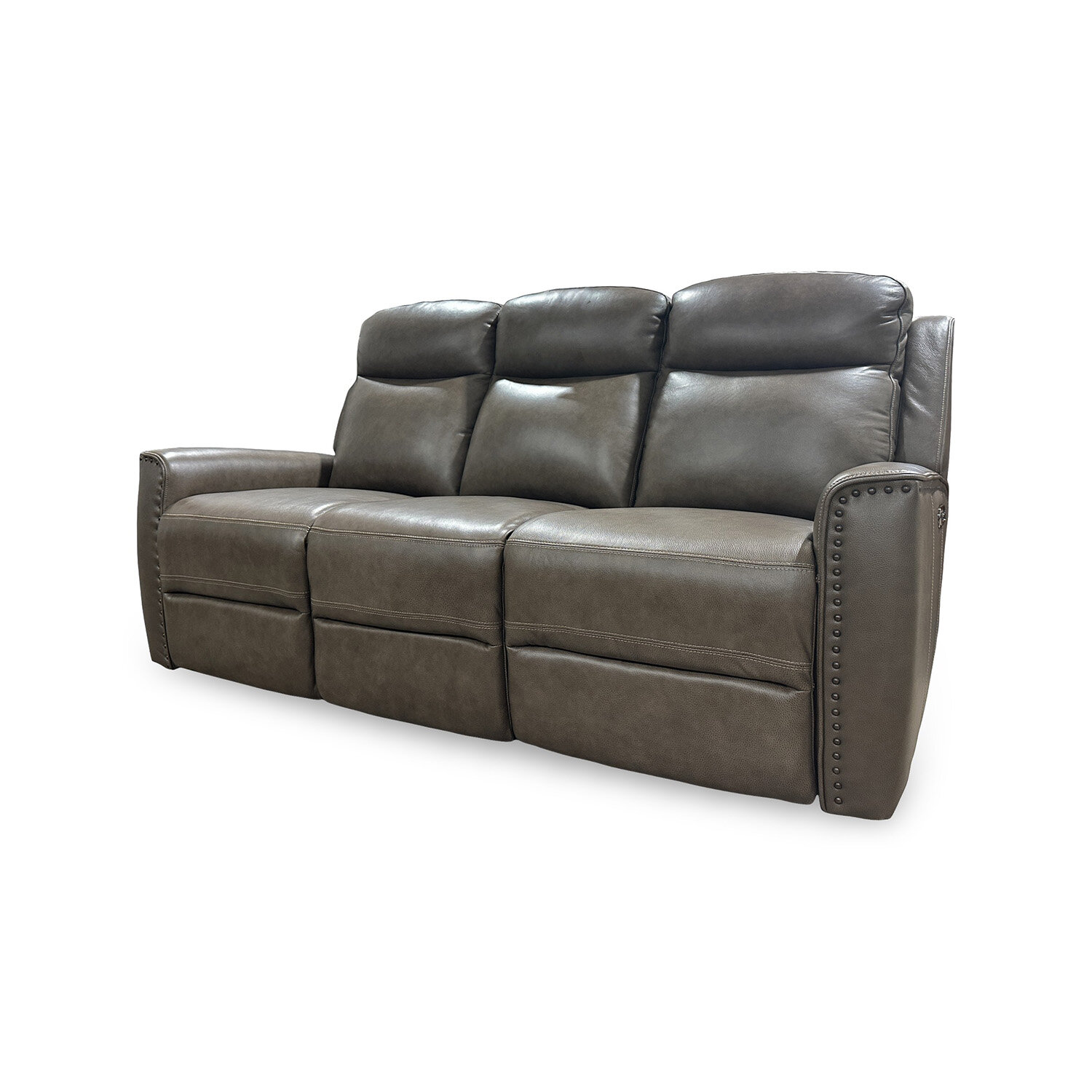 Douglas Duo-Powered Reclining Leather Sofa