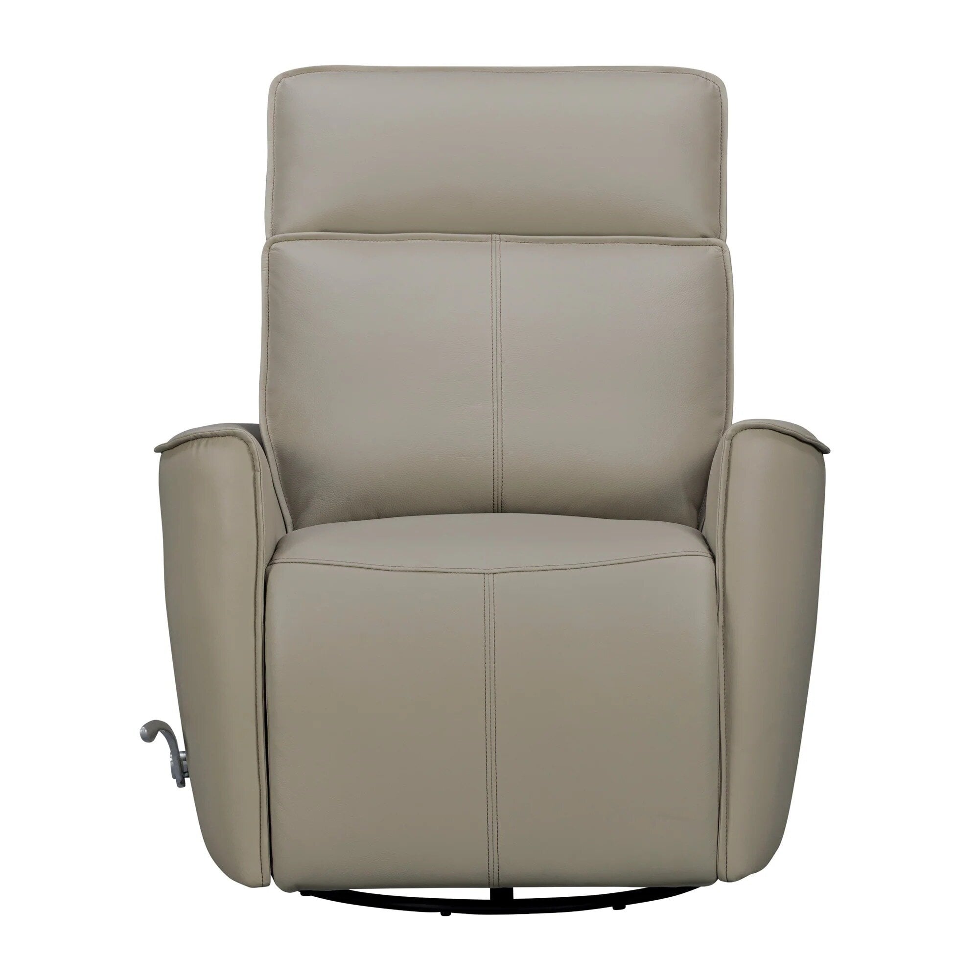 MROX_812GS-ABLG_front_silo_2048x Abby Manual Swivel Glider Recliner | Light Grey - Image 1