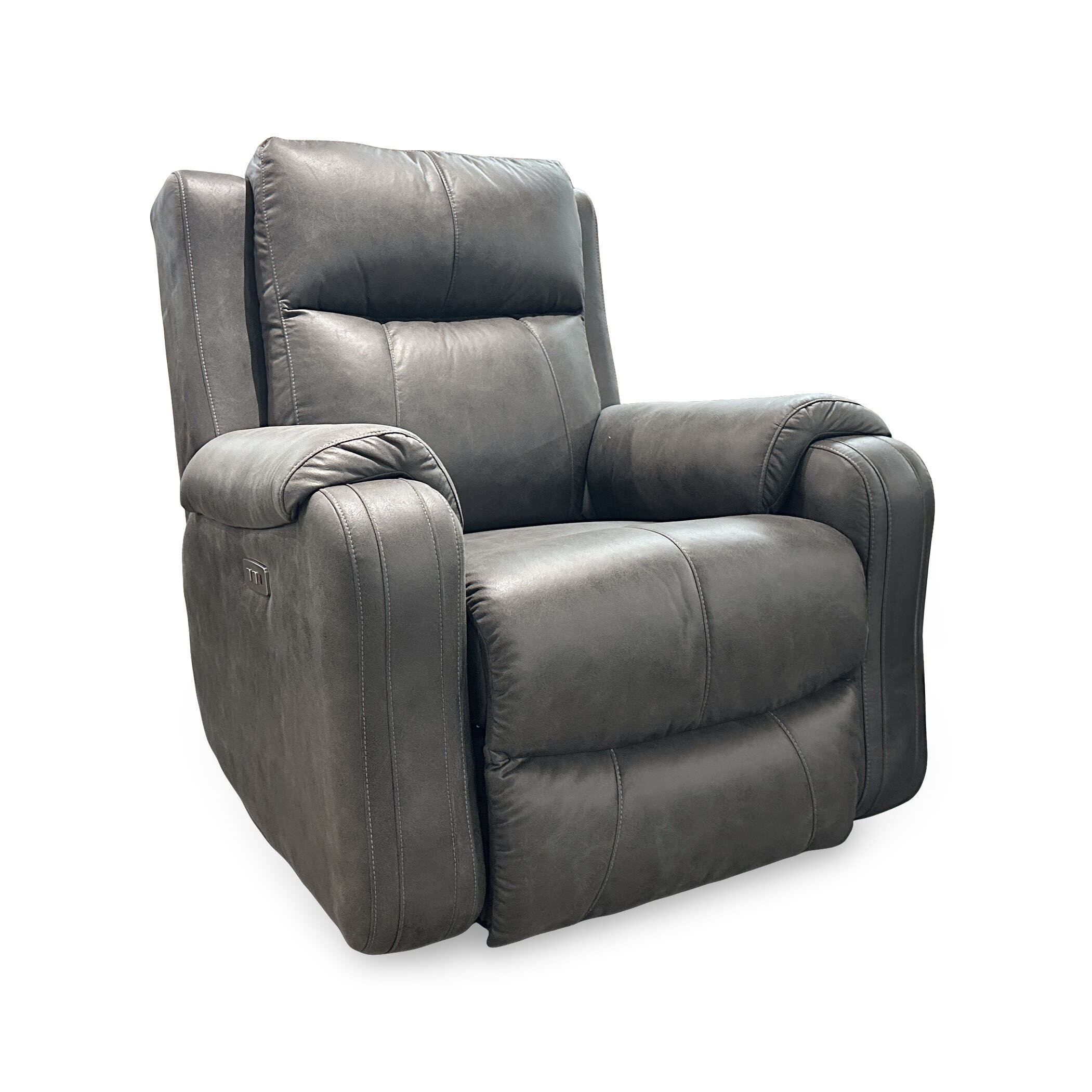 RECRECMF8273 (3) Colman Dual-Powered Recliner with Powered Headrest | Slate - Image 1