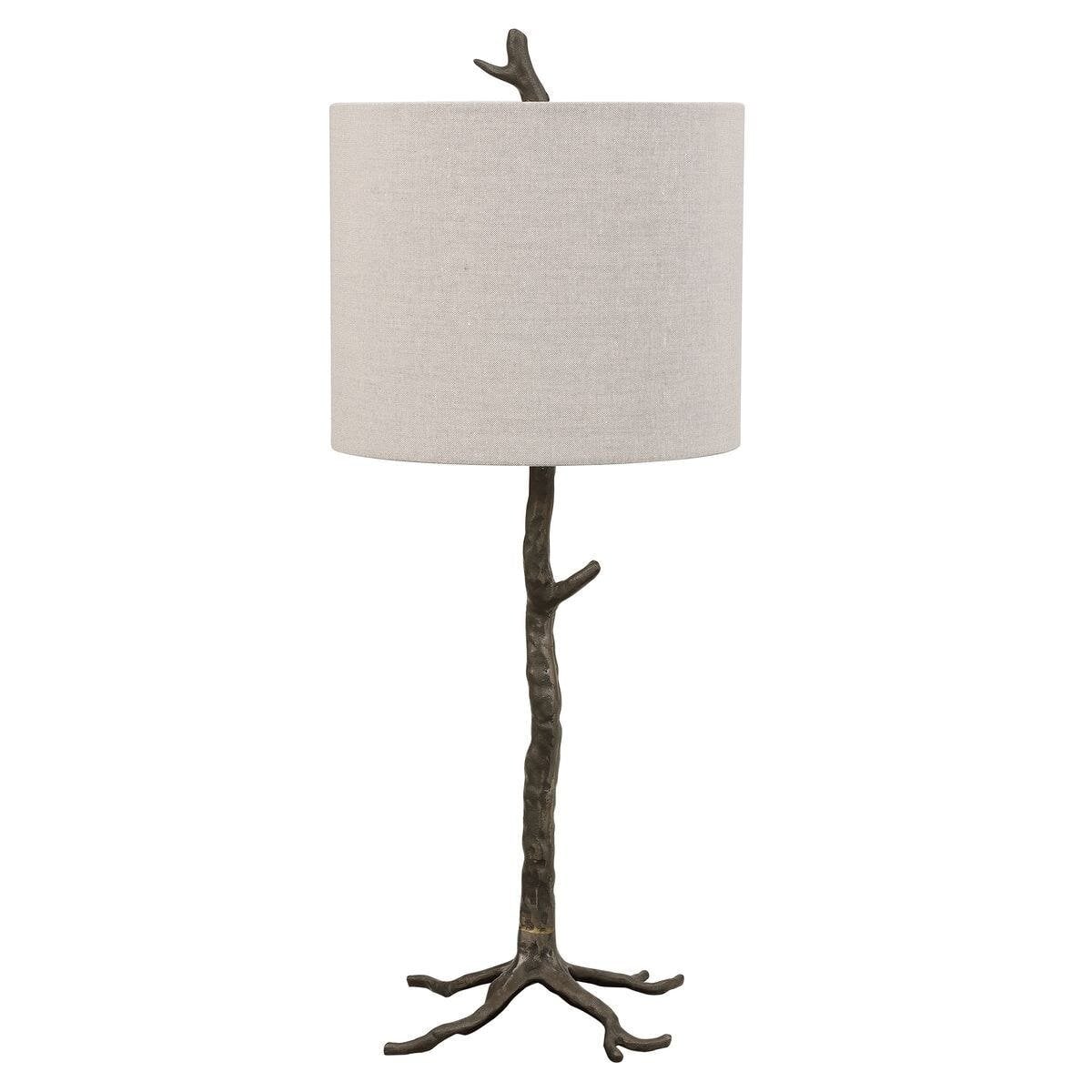 W26059-1-395544-10 Hand-Cast Organic Metal Table Lamp - Image 1