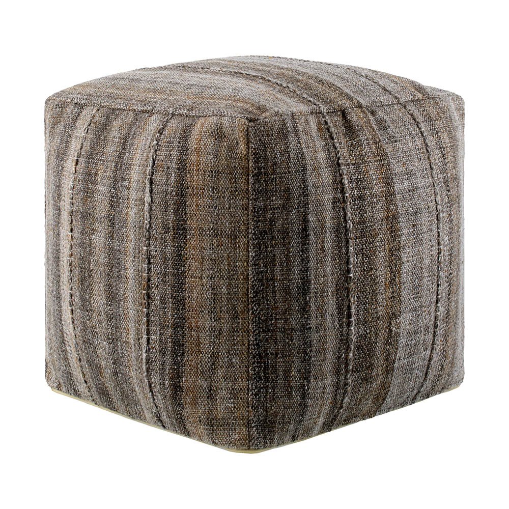 udpf-001 Mudcloth Woven Pouf - Image 1